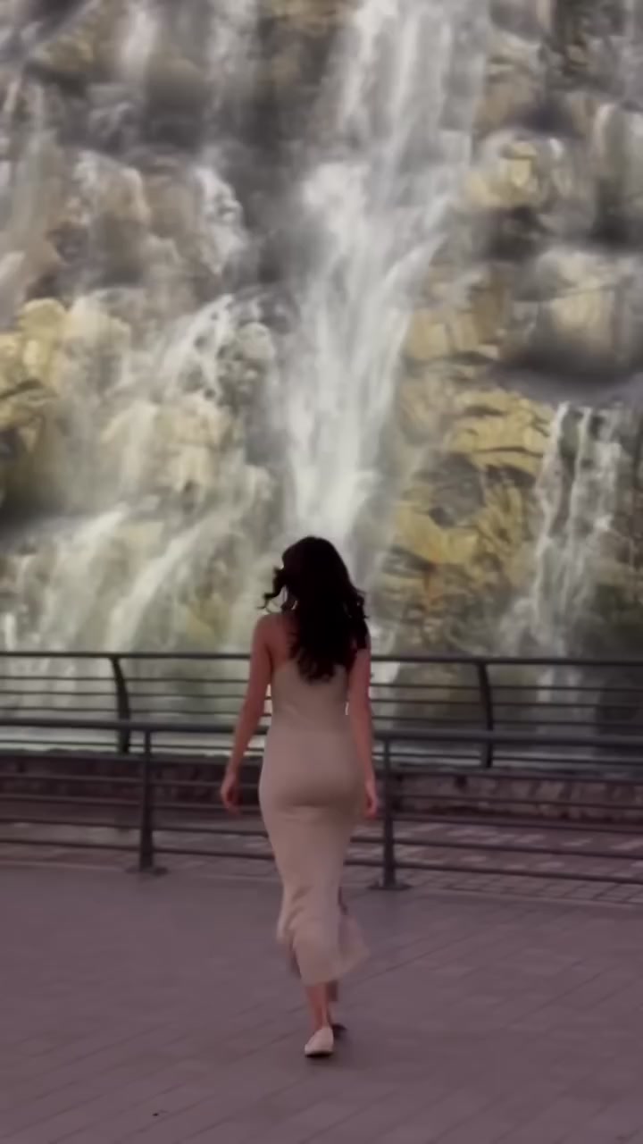 Khorfakkan Waterfall — A Waterfall Between Mountains and Sea